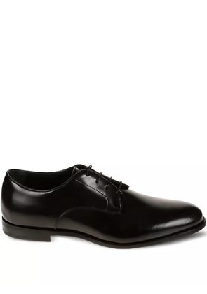 corvari leather derby shoes - Black