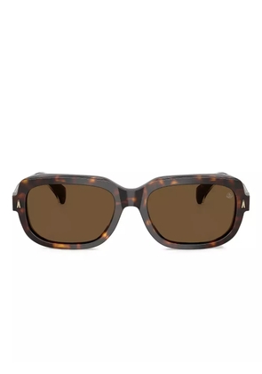 Moncler Eyewear logo-print sunglasses - Brown