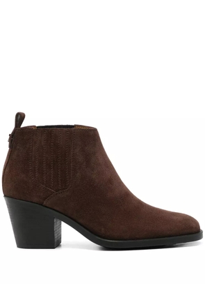 Tod's 65mm suede ankle boots - Brown
