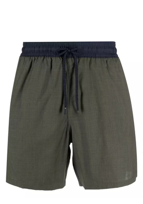 Vilebrequin contrast-waistband drawstring swim shorts - Green