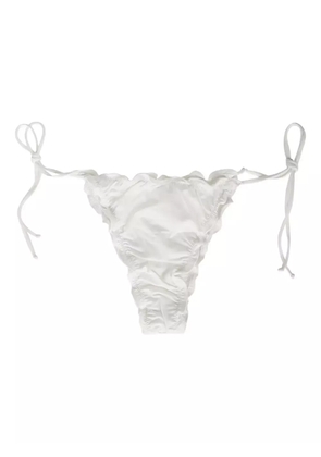 MC2 Saint Barth ruffled-lace swim briefs - White