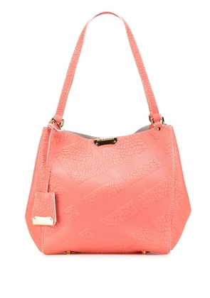 Burberry Pre-Owned 2000-2017 Small Embossed Grain Check Canterbury tote bag - Pink