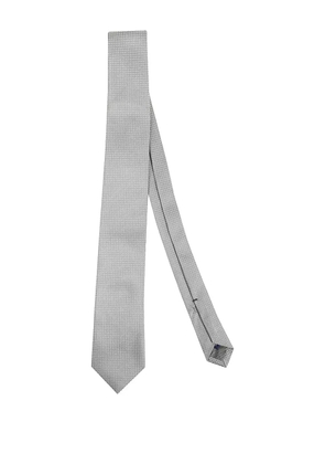 Errico Formicola dot-pattern silk tie - Grey