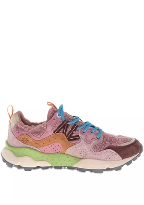 FLOWER MOUNTAIN panelled chunky sneakers - Pink