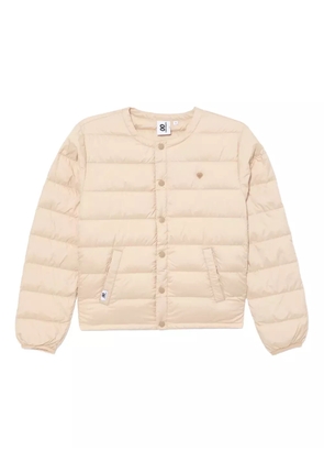 CHOCOOLATE logo-embossed puffer jacket - Neutrals
