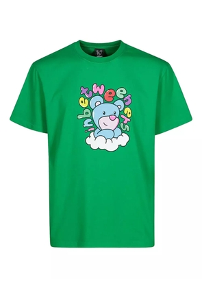 INBETWEENERS bear-print cotton t-shirt - Green