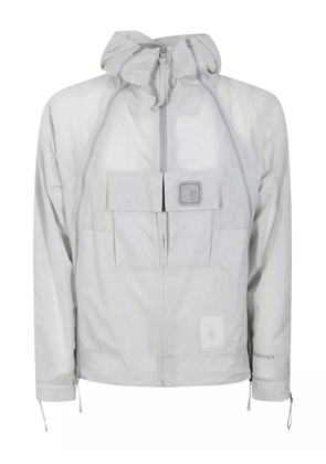 C.P. Company logo-detail hooded jacket - White