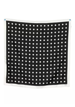 Valentino Garavani polka dots silk scarf - Black