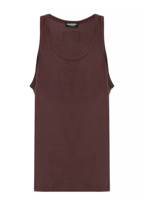 DSQUARED2 logo-patch vest - Brown