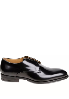 corvari leather derby shoes - Black