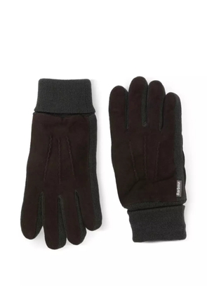 Barbour Magnus ribbed-cuff gloves - Brown