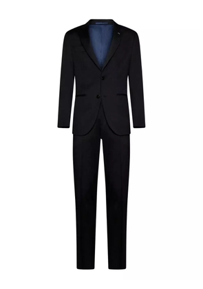 D4.0 notched-lapels single-breasted suit - Black