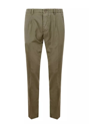 Myths pleated wool pants - Green