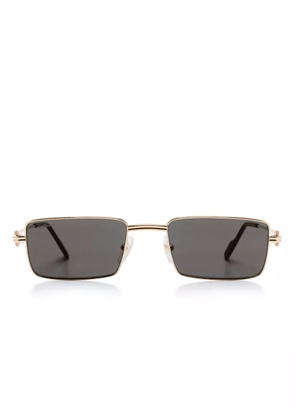 Cartier Eyewear rectangle-frame sunglasses - Gold