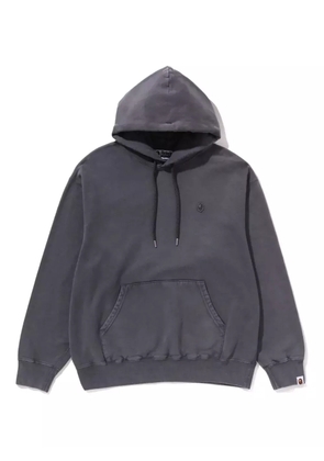 A BATHING APE® logo-patch hoodie - Grey
