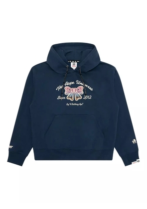 AAPE BY *A BATHING APE® graphic-print hoodie - Blue