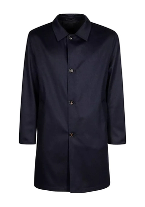 Kired button-fastening cashmere coat - Blue