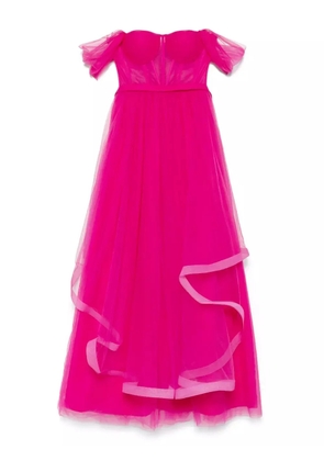 AAVVA long tulle gown - Pink