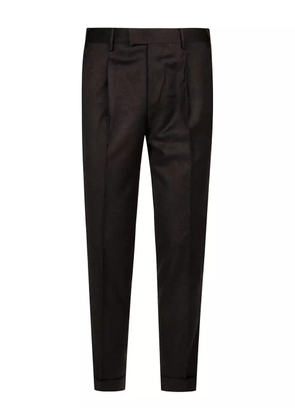 PT Torino pleated wool trousers - Brown