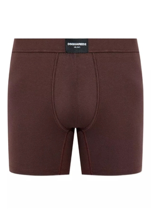 DSQUARED2 logo-patch boxers - Brown