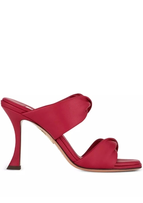 Aquazzura twisted-strap heeled sandals - Red