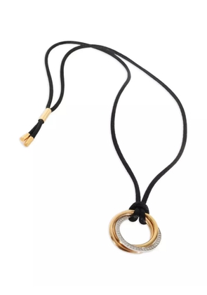 Cartier 18K tri-gold Trinity diamond necklace
