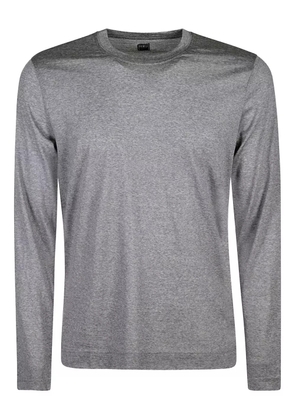 Fedeli crew-neck long-sleeve T-shirt - Grey