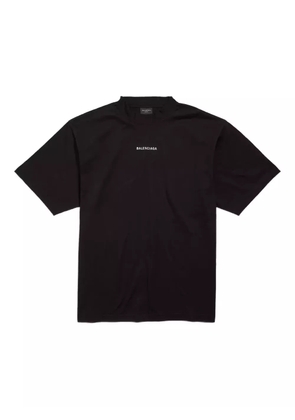 Balenciaga logo-detail T-shirt - Black