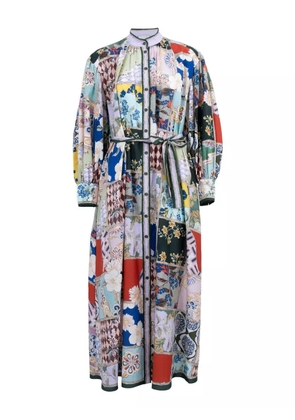 ALEMAIS Bianca midi shirt dress - Blue