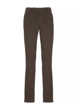 Incotex pressed-crease trousers - Brown