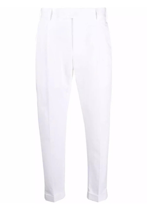 PT Torino cropped tapered-leg trousers - White