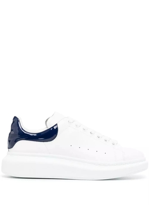 Alexander McQueen Oversized lace-up leather sneakers - White