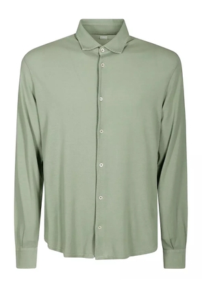 Fedeli long-sleeve cotton shirt - Green