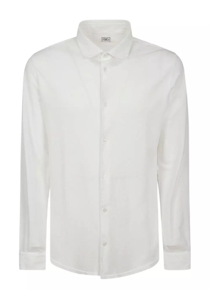 Fedeli long-sleeve cotton shirt - White