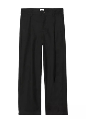 Obey Armel pleated cotton trousers - Black