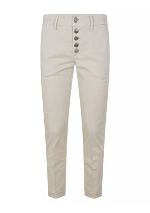 DONDUP Perfect button-fastening trousers - Neutrals