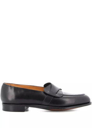 Edward Green leather slip-on loafers - Black