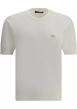 Dolce & Gabbana logo-plaque t-shirt - White
