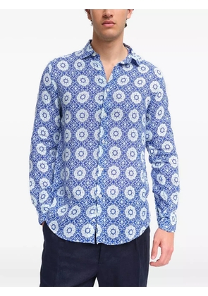 PENINSULA SWIMWEAR patterned shirt - Blue