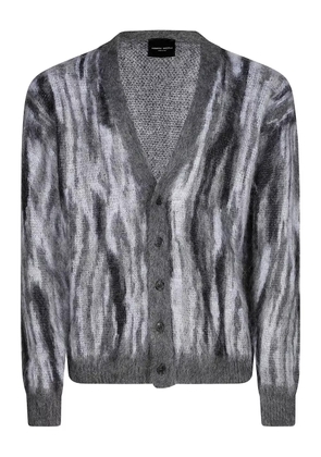 Roberto Collina V-neck wool cardigan - Grey