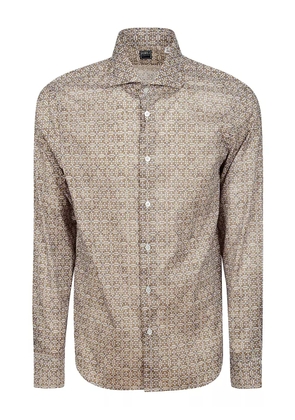 Fedeli cotton shirt - Brown
