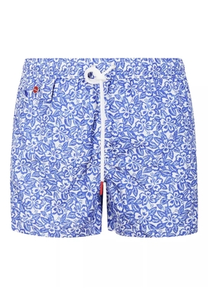 Kiton floral swim shorts - Blue