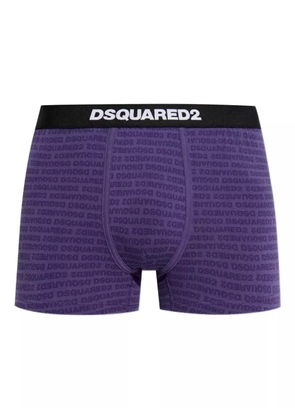 DSQUARED2 logo-pattern boxers - Purple