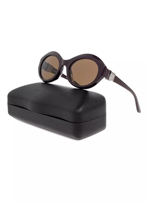 Balenciaga Eyewear oval-frame sunglasses - Brown