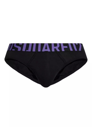 DSQUARED2 logo-waistband briefs - Black