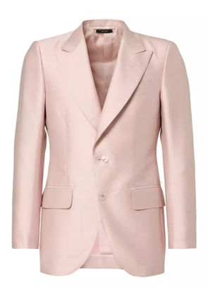 TOM FORD single-breasted satin blazer - Pink