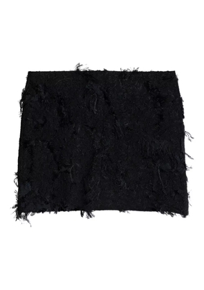 SAMSOE SAMSOE Samajsan frayed mini skirt - Black