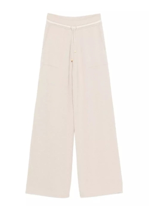 Eleventy ribbed drawstring trousers - Neutrals