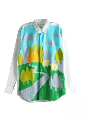 Comme Des Garçons Shirt striped shirt - White