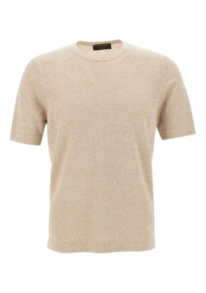 Gran Sasso marl-knit short-sleeve T-shirt - Neutrals
